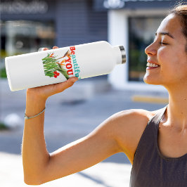 Mooi Be You Monogram Sinaasappel Tuin Bloemen Waterfles