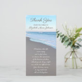 Mooi Beach-sympathie bedankt voor 4 x 8 flat-card (Staand voorkant)