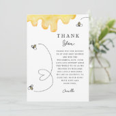 Mooi bedankje voor de baby shower van de aanstaand bedankkaart (Staand voorkant)