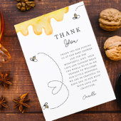 Mooi bedankje voor de baby shower van de aanstaand bedankkaart