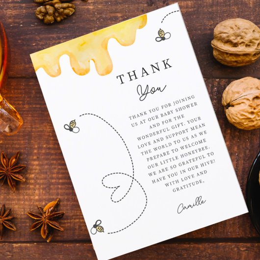 Mooi bedankje voor de baby shower van de aanstaand bedankkaart