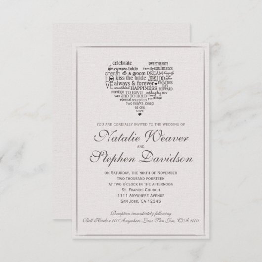 Mooi beige kaart (Voorkant / Achterkant)