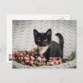 Mooi Bella Rose Dank je Postkaart (Voorkant / Achterkant)