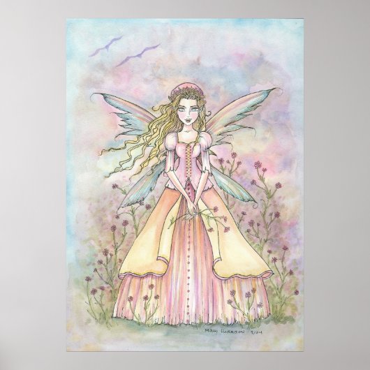 Mooi Belle Fantasy Fairy Poster Print (Voorkant)