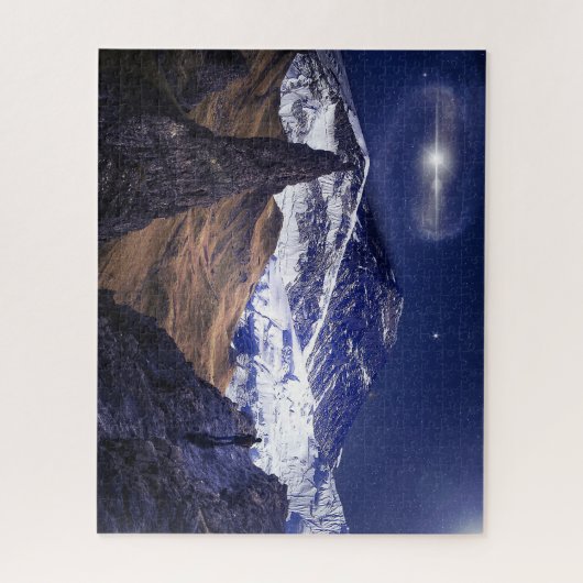 Mooi berglandschap Jigzaag Puzzle Legpuzzel (Verticaal)