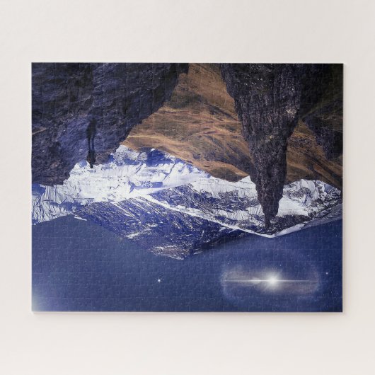 Mooi berglandschap Jigzaag Puzzle Legpuzzel (Horizontaal)