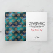 Mooi bericht voor Moederdag van zeemeermin Feestdagen Kaart (Binnen)