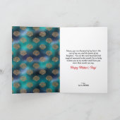 Mooi bericht voor moederdag van zeemeermin feestdagen kaart (Binnen)