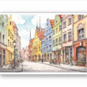 Mooi beschilderd München Sticker (Voorkant)