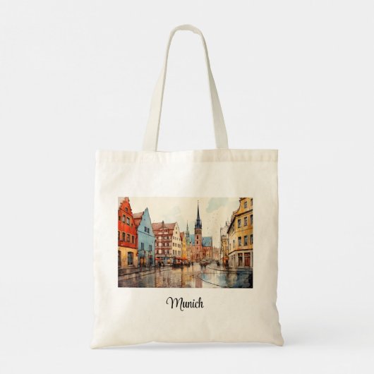 Mooi beschilderd München Tote Bag (Achterkant)