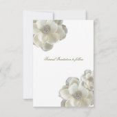 Mooi, bespaar de Datum Witte Rozen & Bling. Save The Date (Achterkant)