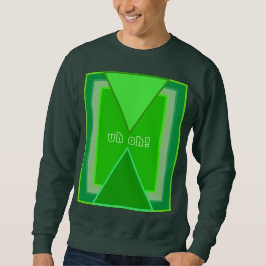 Mooi, bezorgd sweatshirt (Voorkant)