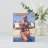 Mooi Bikini-model foto-briefkaart Briefkaart (Staand voorkant)