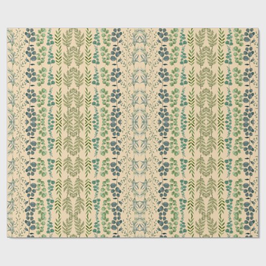 Mooi blad cadeaupapier (Vlak)