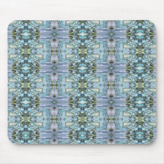 Mooi blauw Abalone Mousepad Muismat (Voorkant)