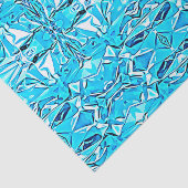 Mooi Blauw Abstracte Kunst Fantasie Tissuepapier (Detail)