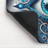 Mooi blauw Alle ogen Oogilluminati Muismat (Hoek)