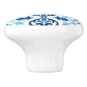 💙 Mooi blauw Azulejos III Keramische Knop (Zijkant)