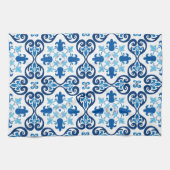 💙 Mooi blauw Azulejos III  Theedoek (Horizontaal)