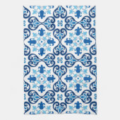 💙 Mooi blauw Azulejos III  Theedoek (Verticaal)