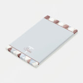 Mooi Blauw Crème Taupe Bruine Diamanten Post-it® Notes (Schuin)