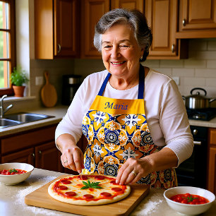 💙 💛 mooi blauw en geel Azulejos Schort
