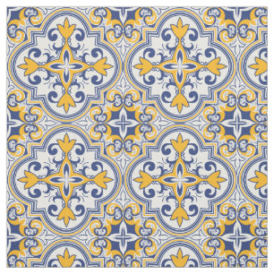 💙 💛 mooi blauw en geel Azulejos Stof