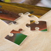 Mooi blauw en Gold Macaw Legpuzzel (Zijkant)