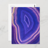 Mooi blauw en Paars Briefkaart (Voorkant / Achterkant)