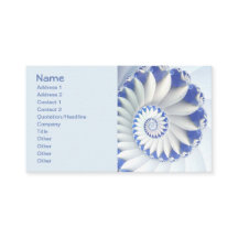 Mooi blauw en wit Zee Shell Fine Fractal Art