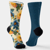 Mooi blauw geel patronen oneven ongepast