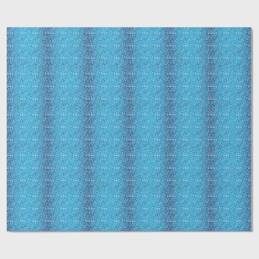 Mooi blauw geometrisch patroon cadeaupapier (Vlak)