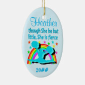 MOOI BLAUW GEPERSONALISEERD CHEERLEADER ORNAMENT (Rechts)