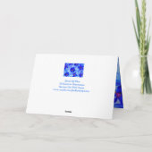 Mooi blauw! Goed gedaan Kaart (Achterkant)