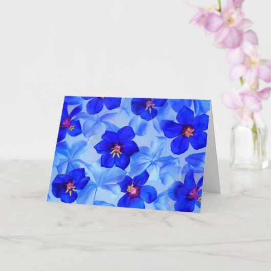 Mooi blauw! Goed gedaan Kaart (Orchidee)