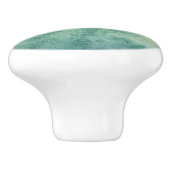 Mooi blauw Groen Aqua Waterverf Stropdas-Dye Keramische Knop (Zijkant)