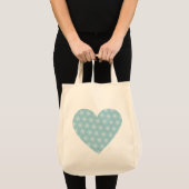 Mooi blauw hart tote bag (Voorkant (product))