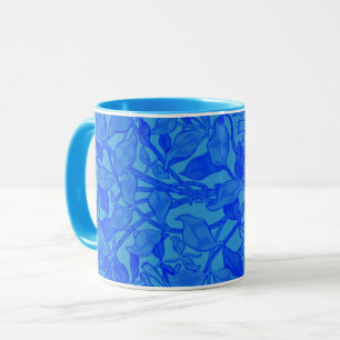 Mooi blauw Honeysuckle Pattern van W. Morris Mok