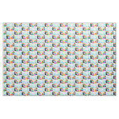 MOOI BLAUW IK HOU VAN DANSSTOF STOF (Yard (91,4 cm))