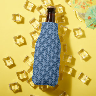 Mooi blauw Japans ventilatorpatroon Flesjeskoeler