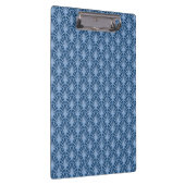 Mooi blauw  Japans ventilatorpatroon Klembord (Rechts)