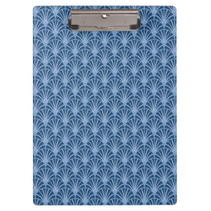 Mooi blauw Japans ventilatorpatroon Klembord