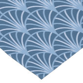 Mooi blauw  Japans ventilatorpatroon Korte Tafelloper (Hoek)