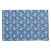 Mooi blauw  Japans ventilatorpatroon Kussensloop (Voorkant-Rechts)