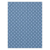 Mooi blauw  Japans ventilatorpatroon Tafelkleed (Voorkant)