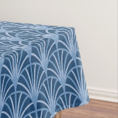 Mooi blauw  Japans ventilatorpatroon Tafelkleed (Voorbeeld)