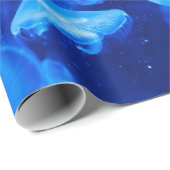 Mooi blauw kwal cadeaupapier (Rol Hoek)