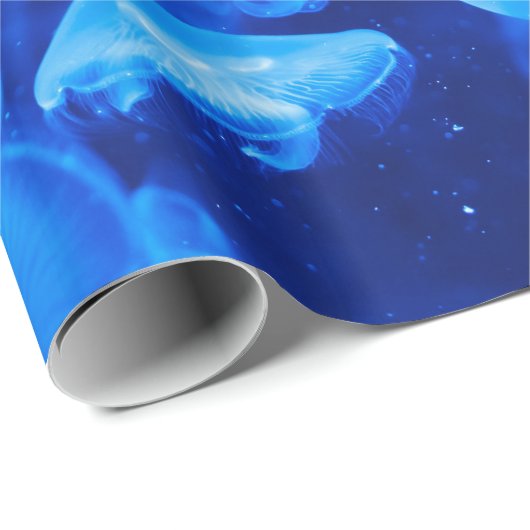 Mooi blauw kwal cadeaupapier (Rol Hoek)