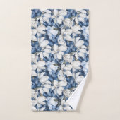 Mooi blauw Magnolia Bad Handdoek (Handdoek)