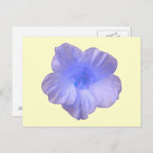 Mooi blauw Nasturtium-Briefkaart Briefkaart (Voorkant / Achterkant)